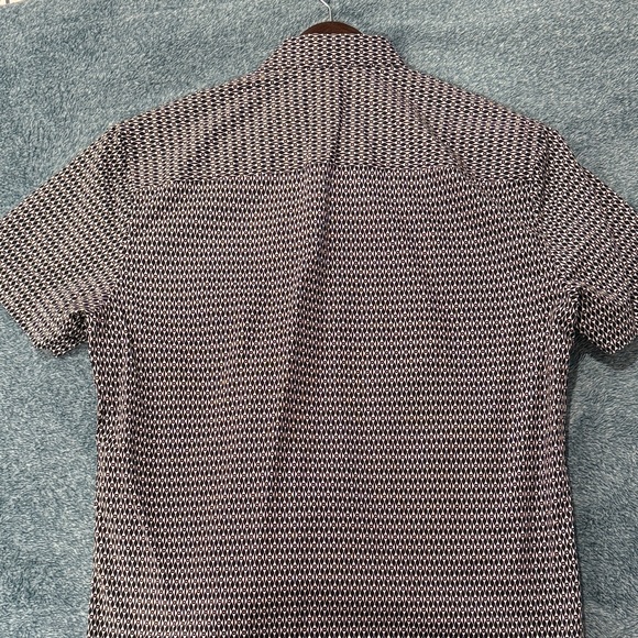 Perry Ellis Black and White Patterned Shirt - Picture 3 of 4